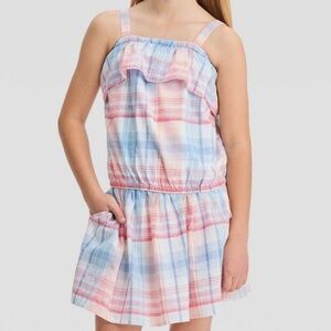 Cat & Jack plaid skirt and tank set